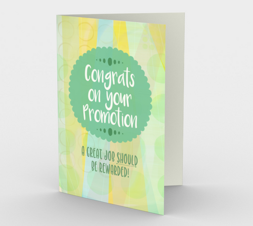 1063.Congrats on Your Promotion  Card by DeloresArt - deloresartcanada