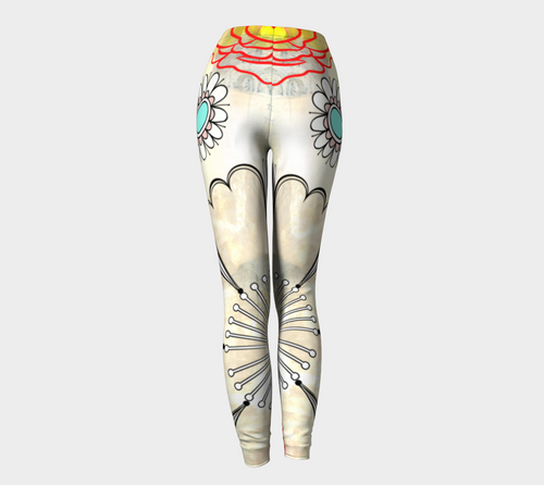 Flower Power Leggings by Deloresart - deloresartcanada