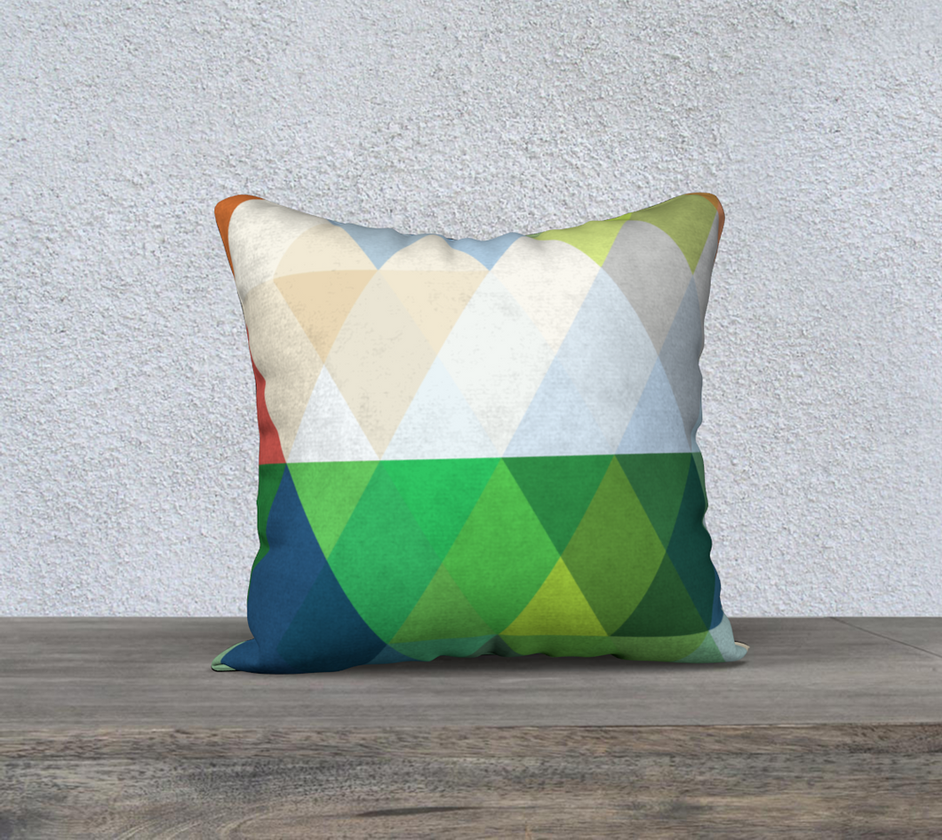 Support Beam Jewel Tones 2 Throw Pillow by Deloresart