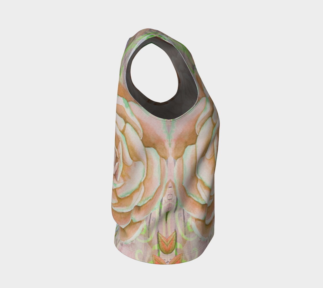 Let's Lovely Garden Loose Tank in Terra Cotta - deloresartcanada