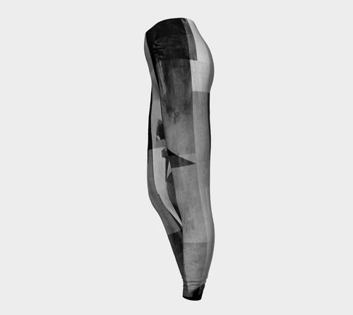 Squared Off Blacks Leggings by Deloresart - deloresartcanada