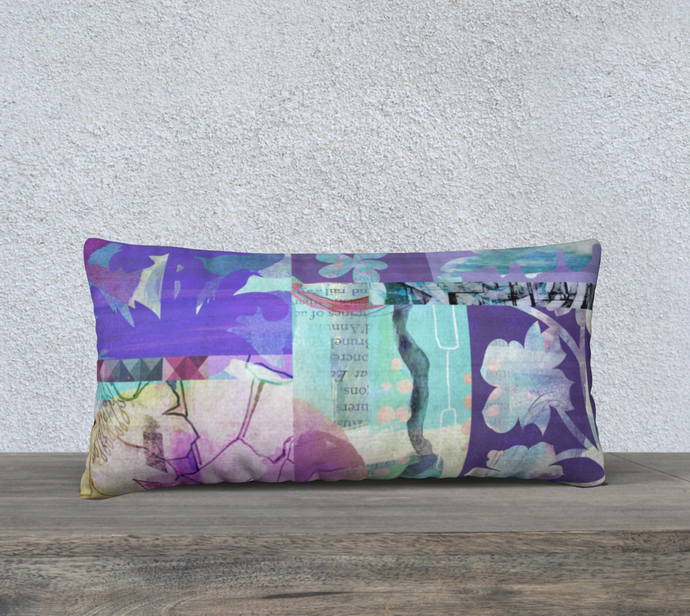 Bush Daisies Lumbar Pillow by Deloresart
