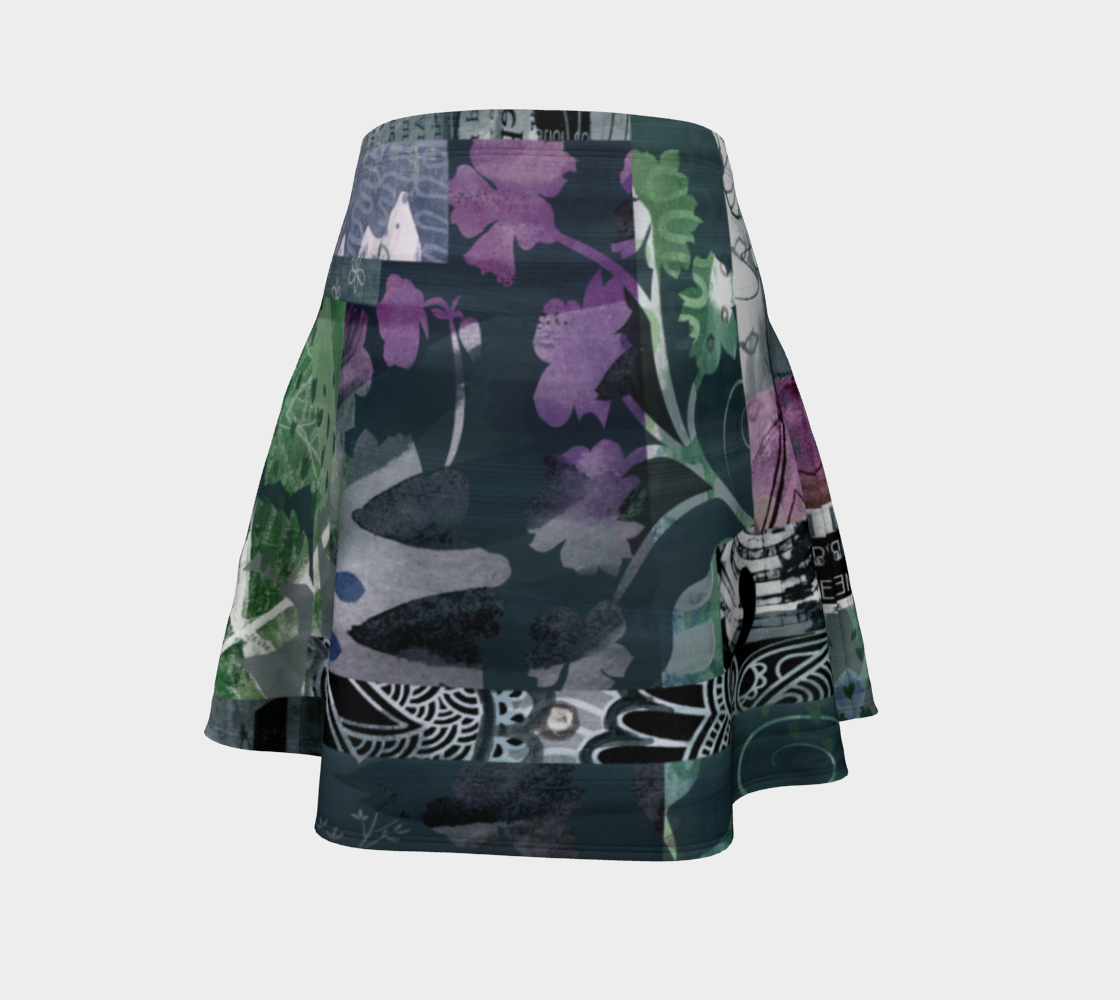 Elm Bud Flare Skirt by Deloresart