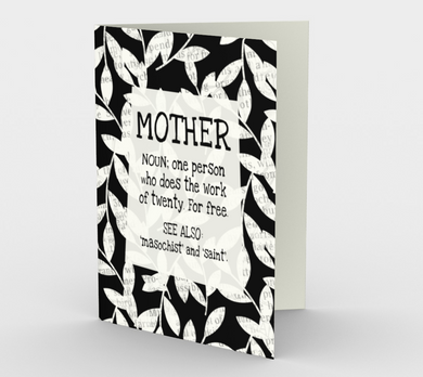 0475 Mother: Noun  Card by DeloresArt - deloresartcanada