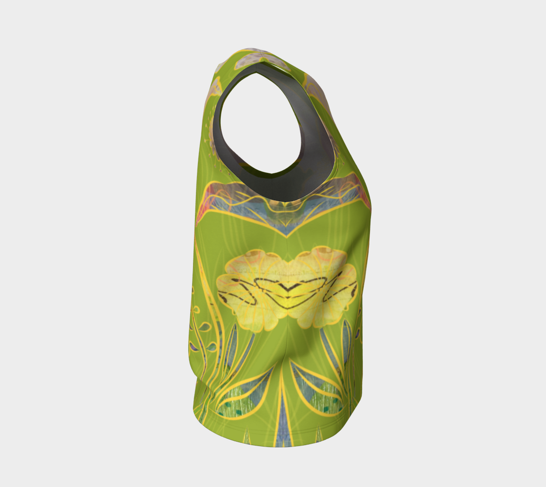 Subtle Soriya Loose Tank in Green - deloresartcanada