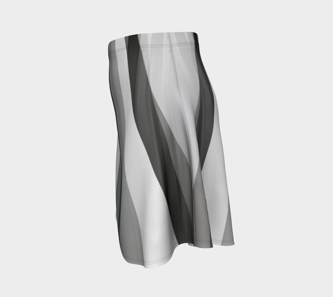 Bleached Beachwoord Grayscale Skirt by Deloresart