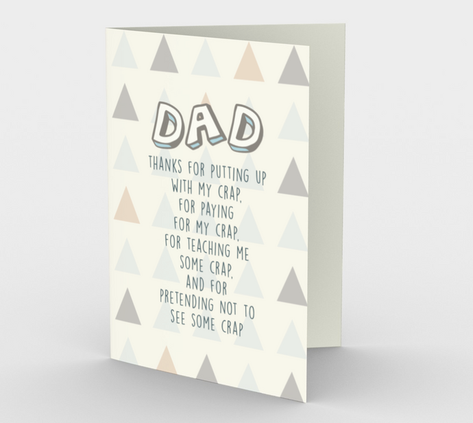 1253. Putting Up With My Crap  Card by DeloresArt