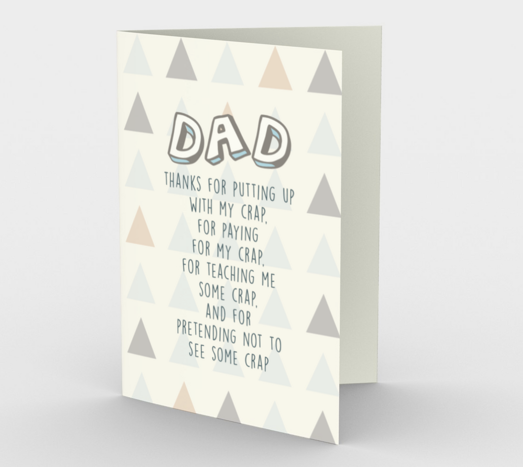 1253. Putting Up With My Crap  Card by DeloresArt