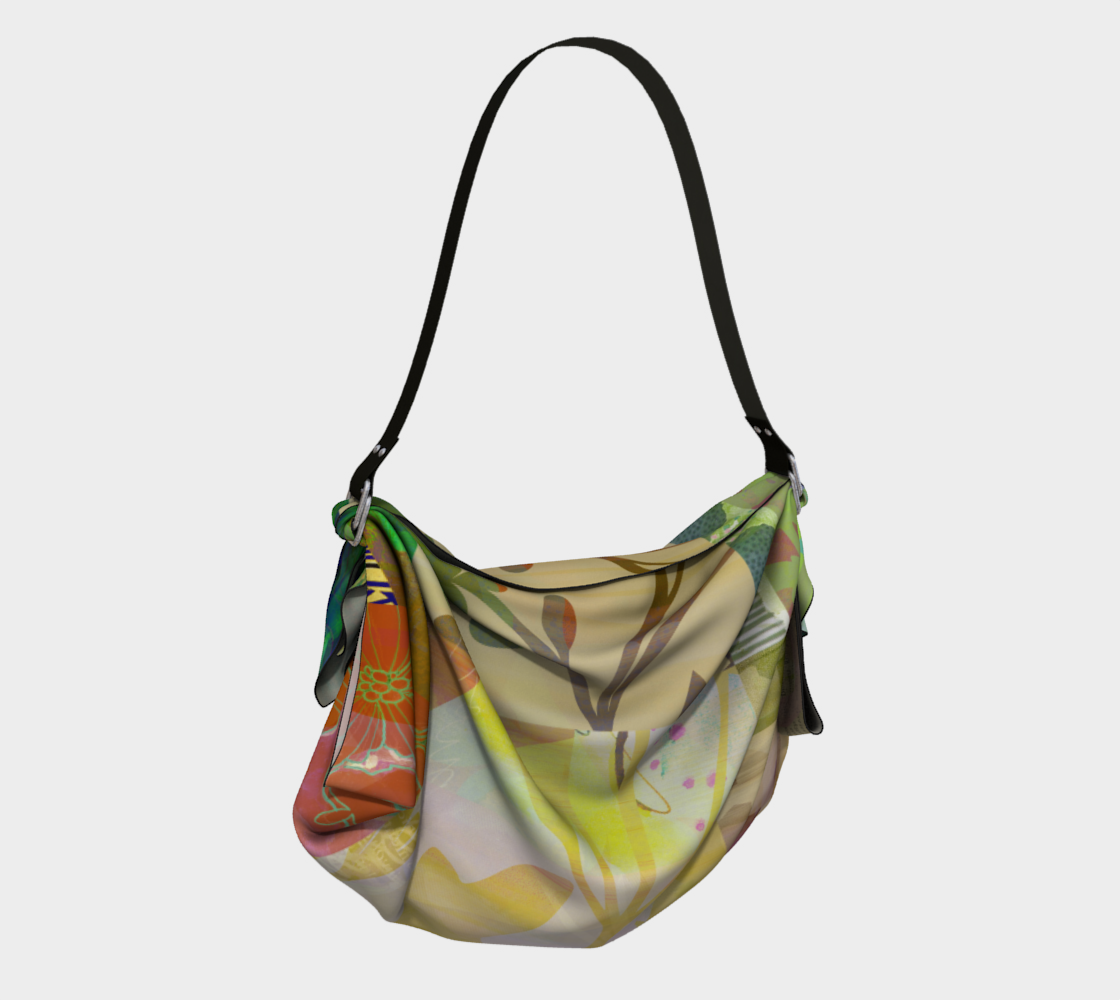 Perennials at Dusk Origami Tote by Deloresart - deloresartcanada