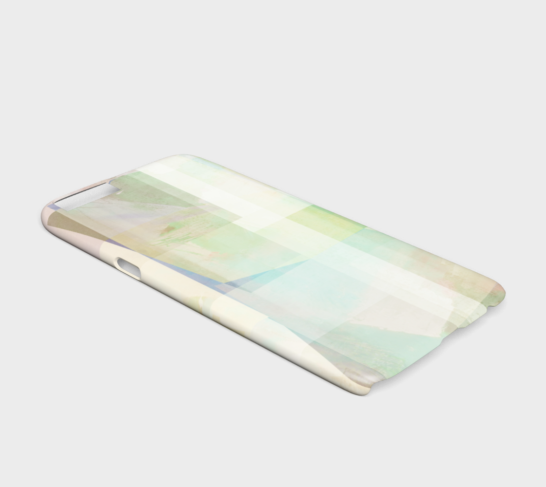 Del 490D Square Off Textured Purples And Greens Device Case - deloresartcanada