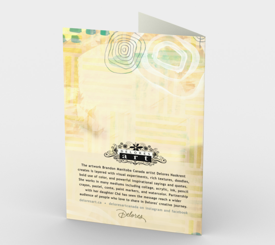 1341 Happy New Beginnings Card by Deloresart - deloresartcanada