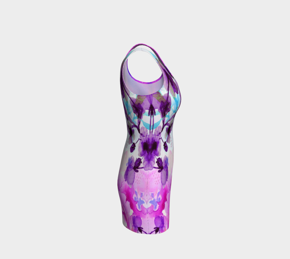 Purple Haze Bodycon Dress by Deloresart