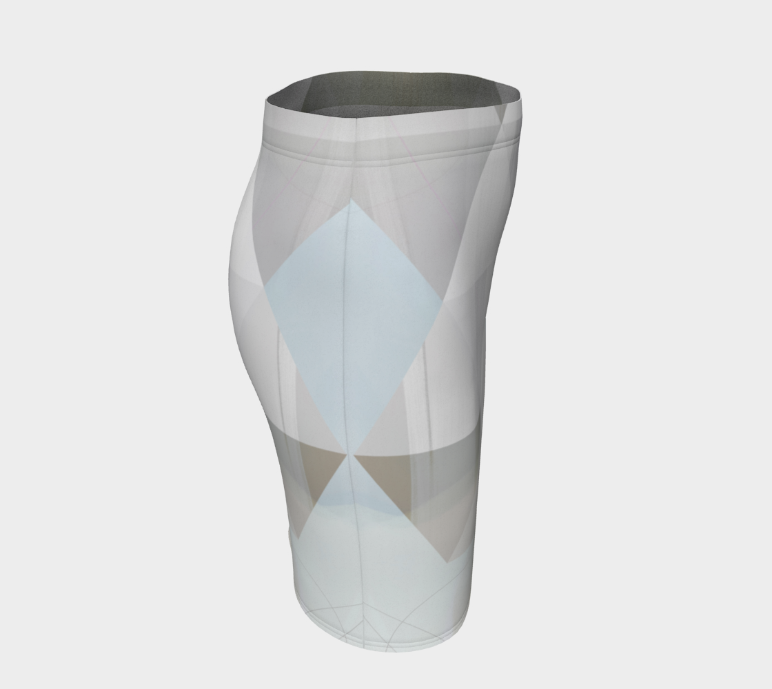 Unhinged Fitted Skirt by Deloresart - deloresartcanada