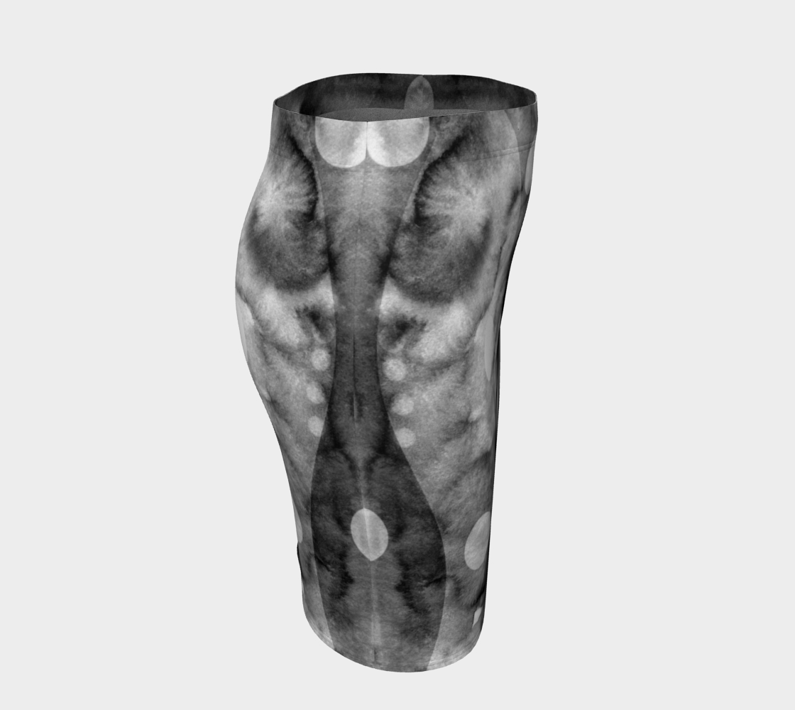 Because of You Greys Fitted Skirt y Deloresart - deloresartcanada