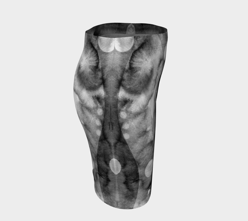 Because of You Greys Fitted Skirt y Deloresart - deloresartcanada