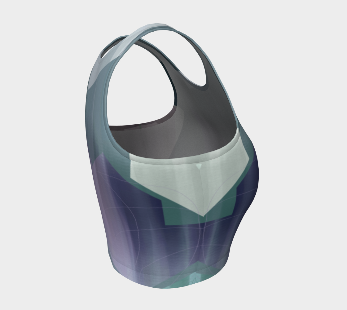Satin Symmetry Crop Top by Deloresart - deloresartcanada