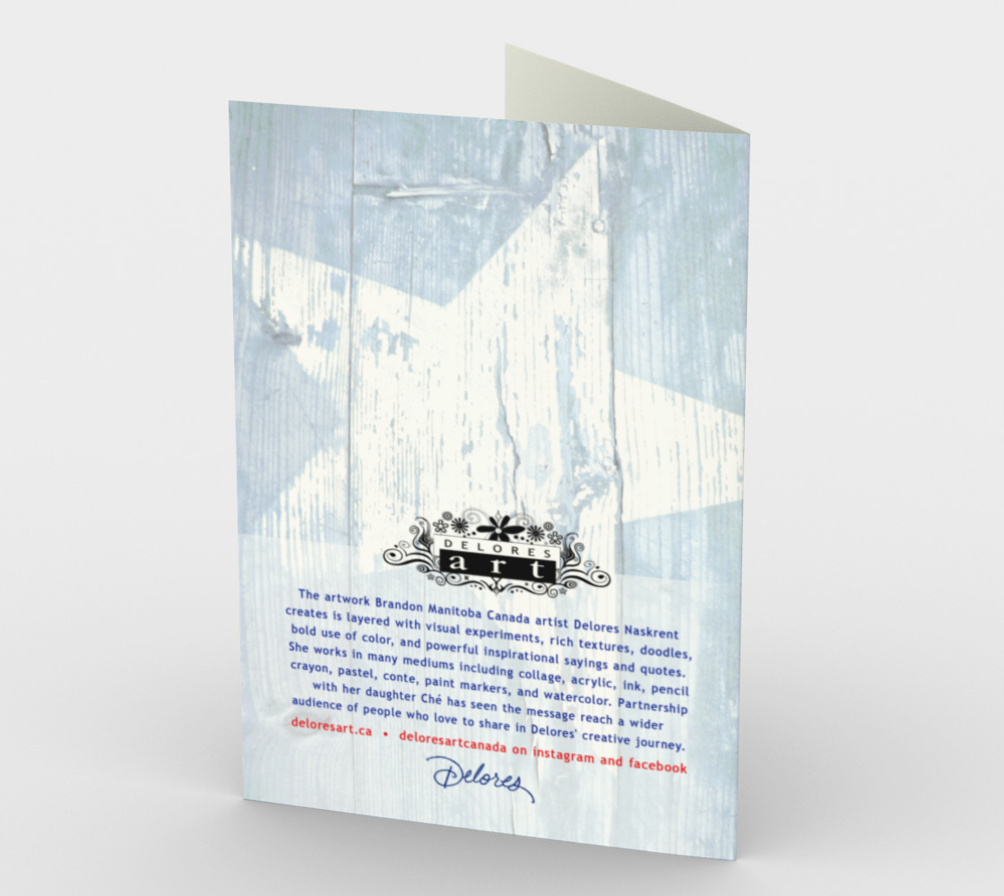 1382 Distance Means so Little Card by Deloresart - deloresartcanada