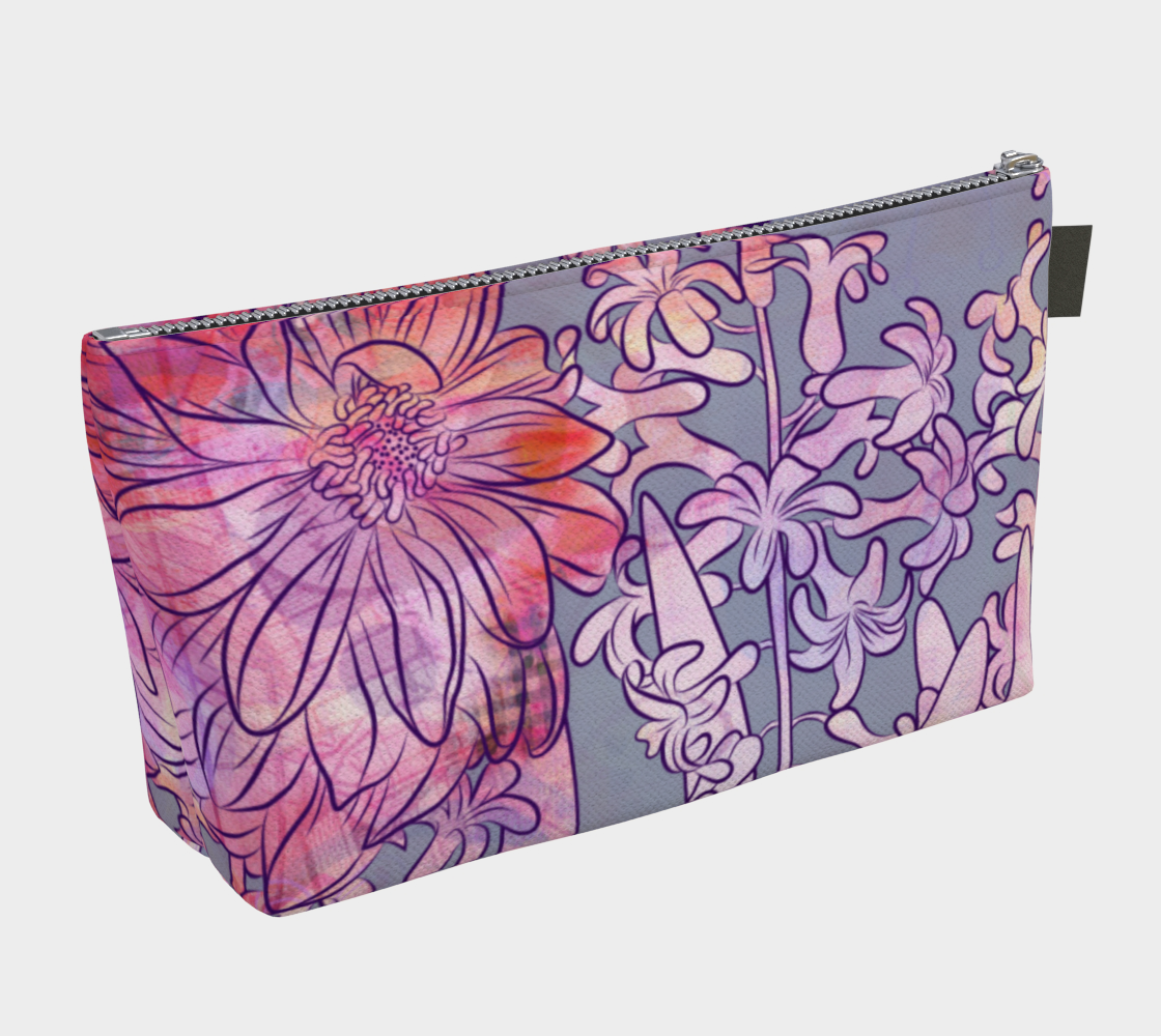 Hyacinth Heaven Makeup Bag - deloresartcanada