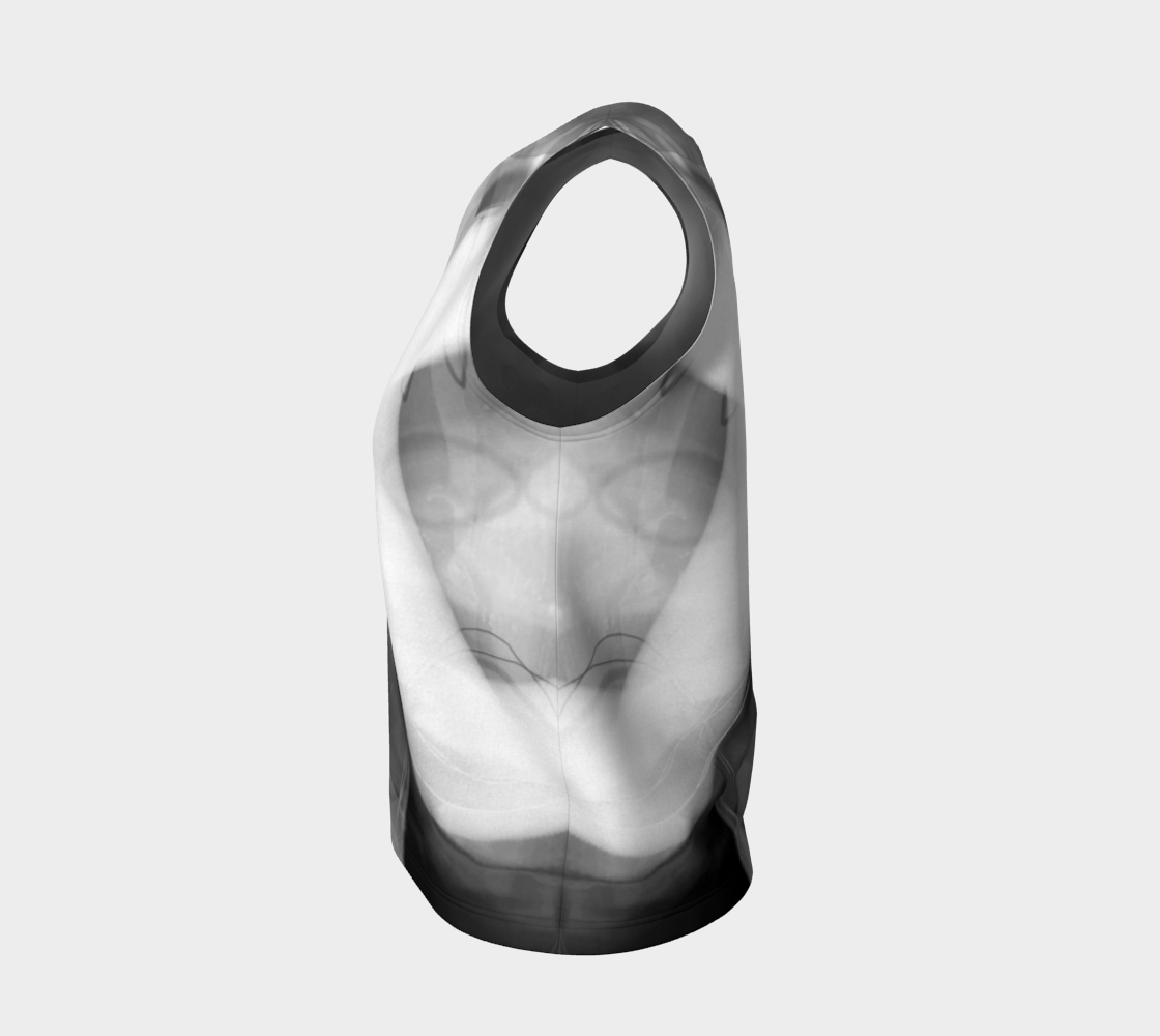 Good Wine Loose Tank by Deloresart in Greyscale - deloresartcanada