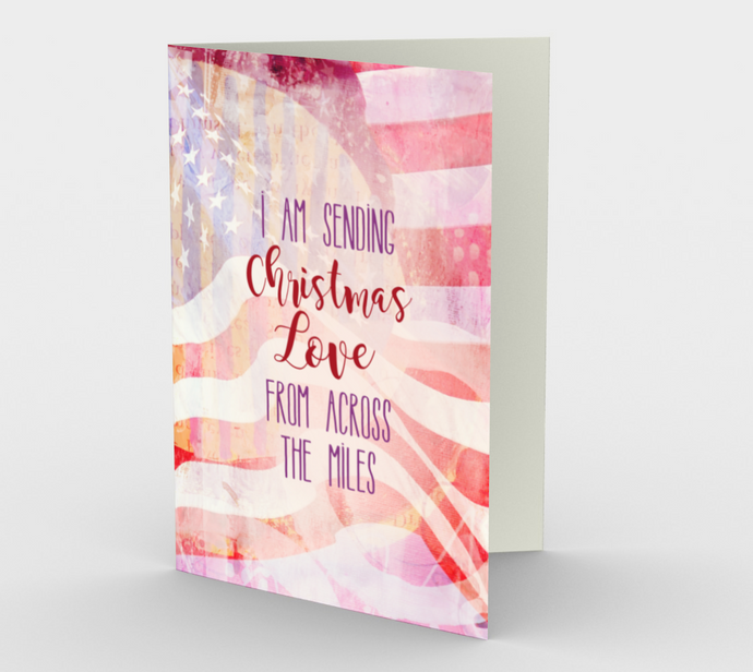 1389 Christmas Love from Across the Miles Card by Deloresart - deloresartcanada