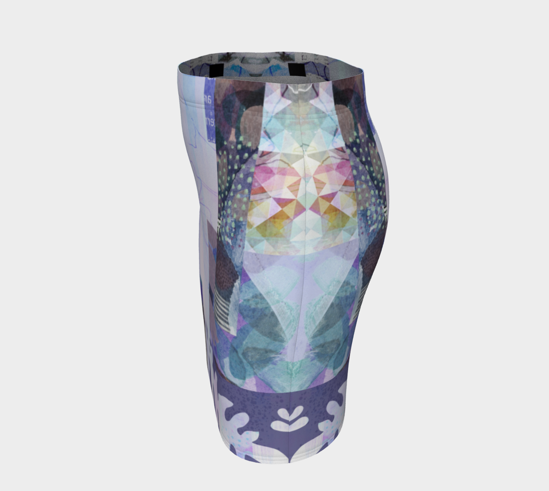 Trailing Petals Fitted Skirt by Deloresart - deloresartcanada