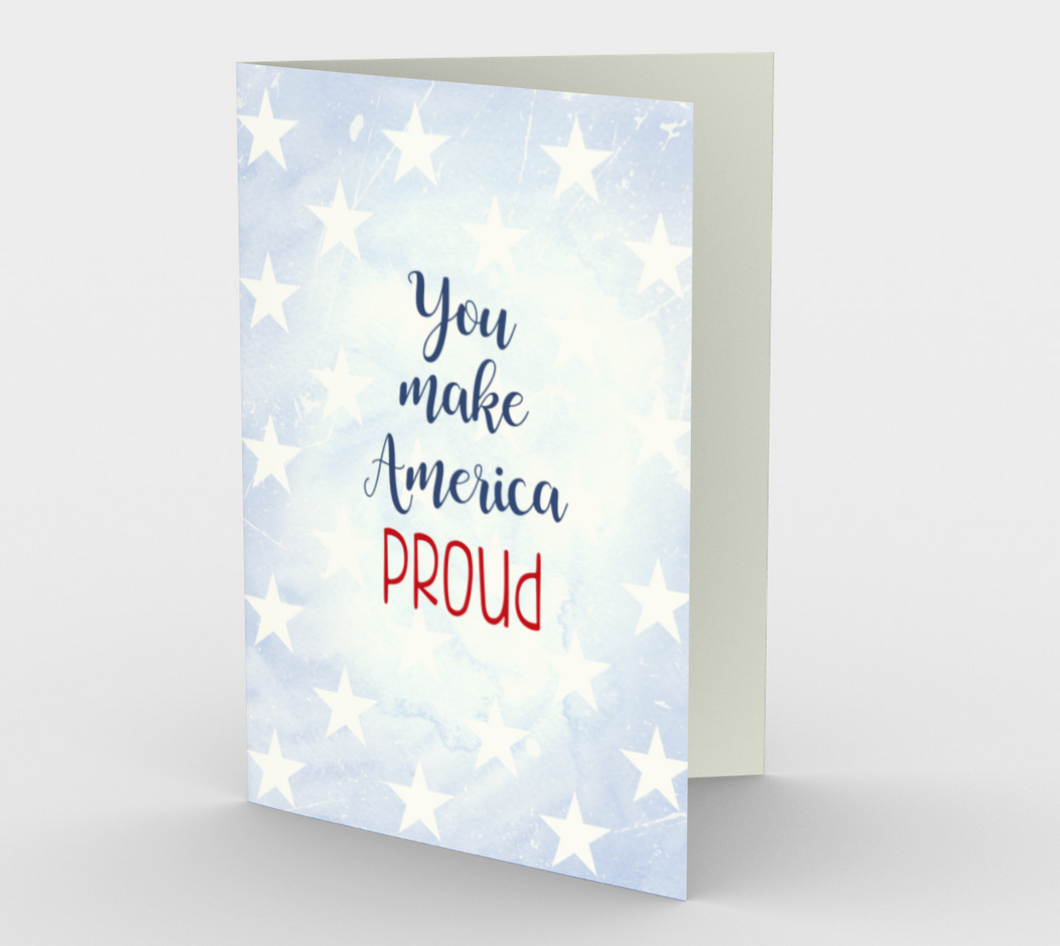 1316. You Make America Proud  Card by DeloresArt