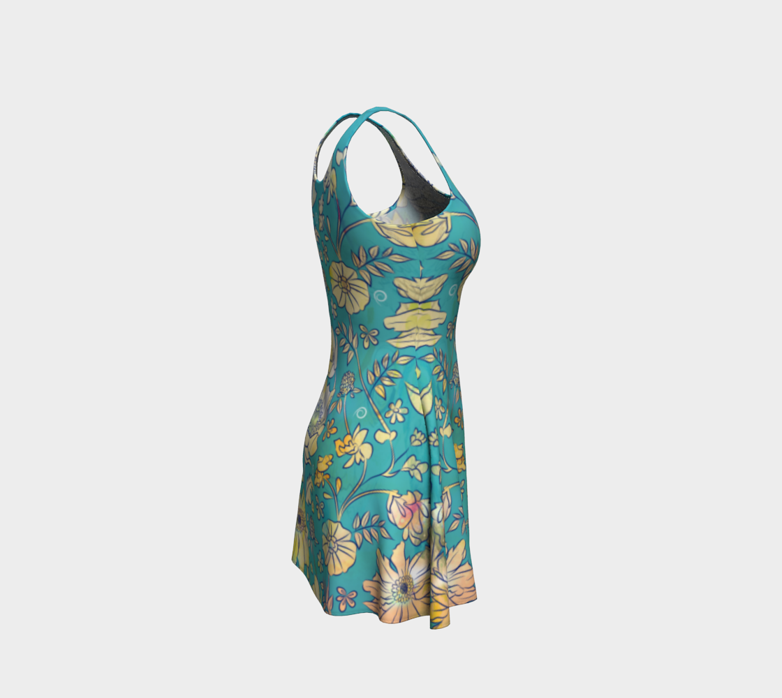 Francella Turqouise Dress by Deloresart