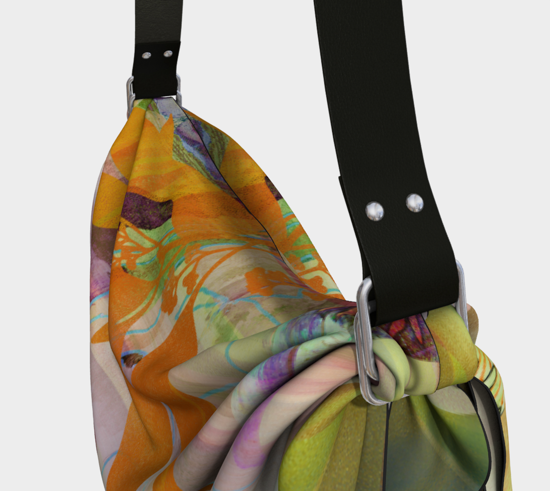 Verdant Garden in Golds Origami Tote by Deloresart - deloresartcanada