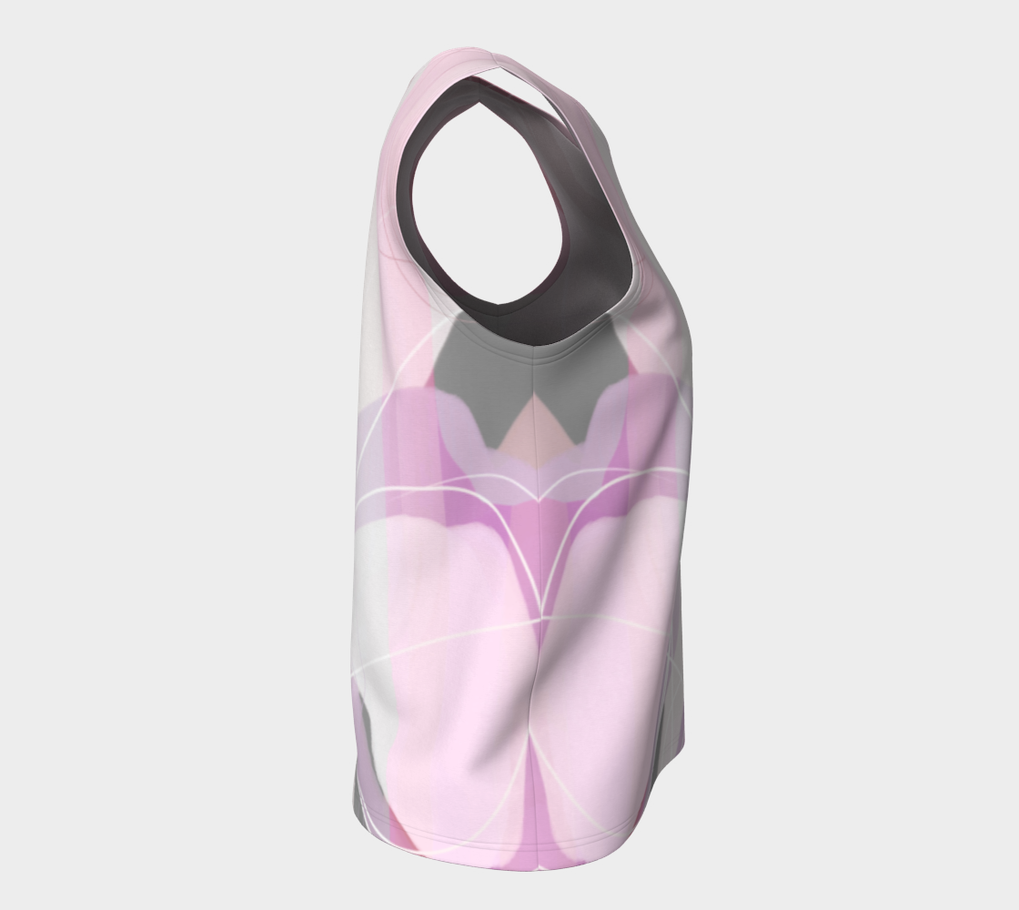 Shenanigans  Loose Tank by Deloresart in Soft Pinks - deloresartcanada