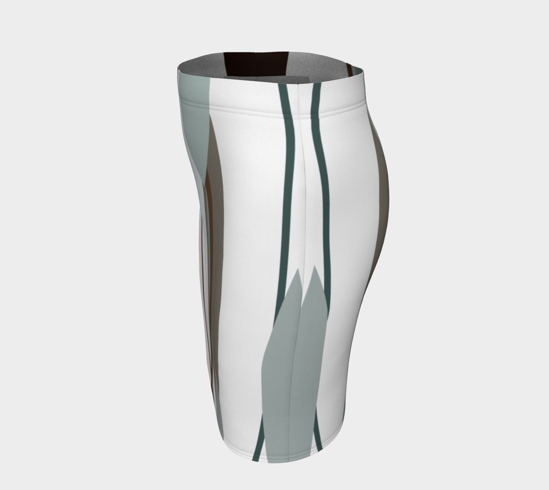 Side by Side Fitted Skirt by Deloresart - deloresartcanada