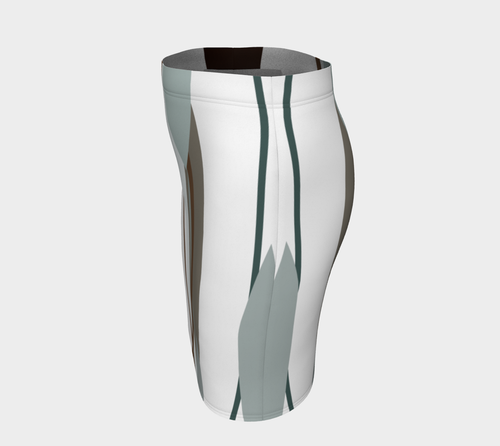 Side by Side Fitted Skirt by Deloresart - deloresartcanada