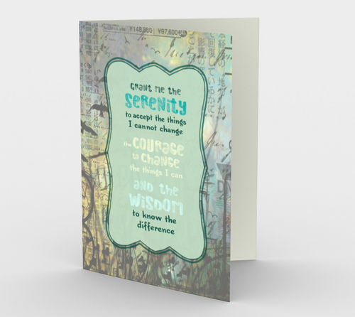 1305. Grant Me Serenity  Card by DeloresArt - deloresartcanada