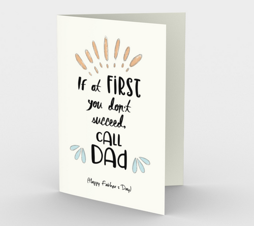1072.Call Dad Father's Day  Card by DeloresArt - deloresartcanada
