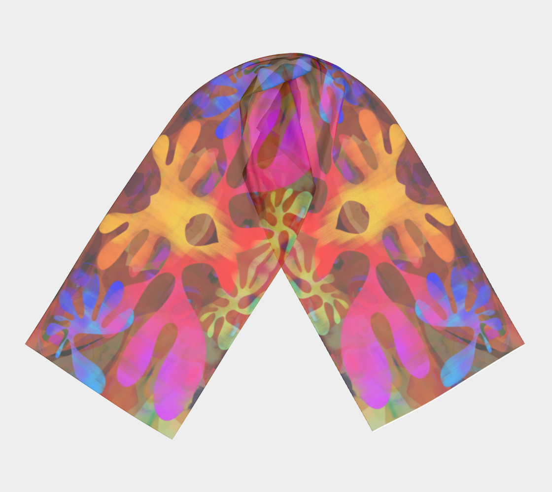 Coral Mystery Scarf by Deloresart