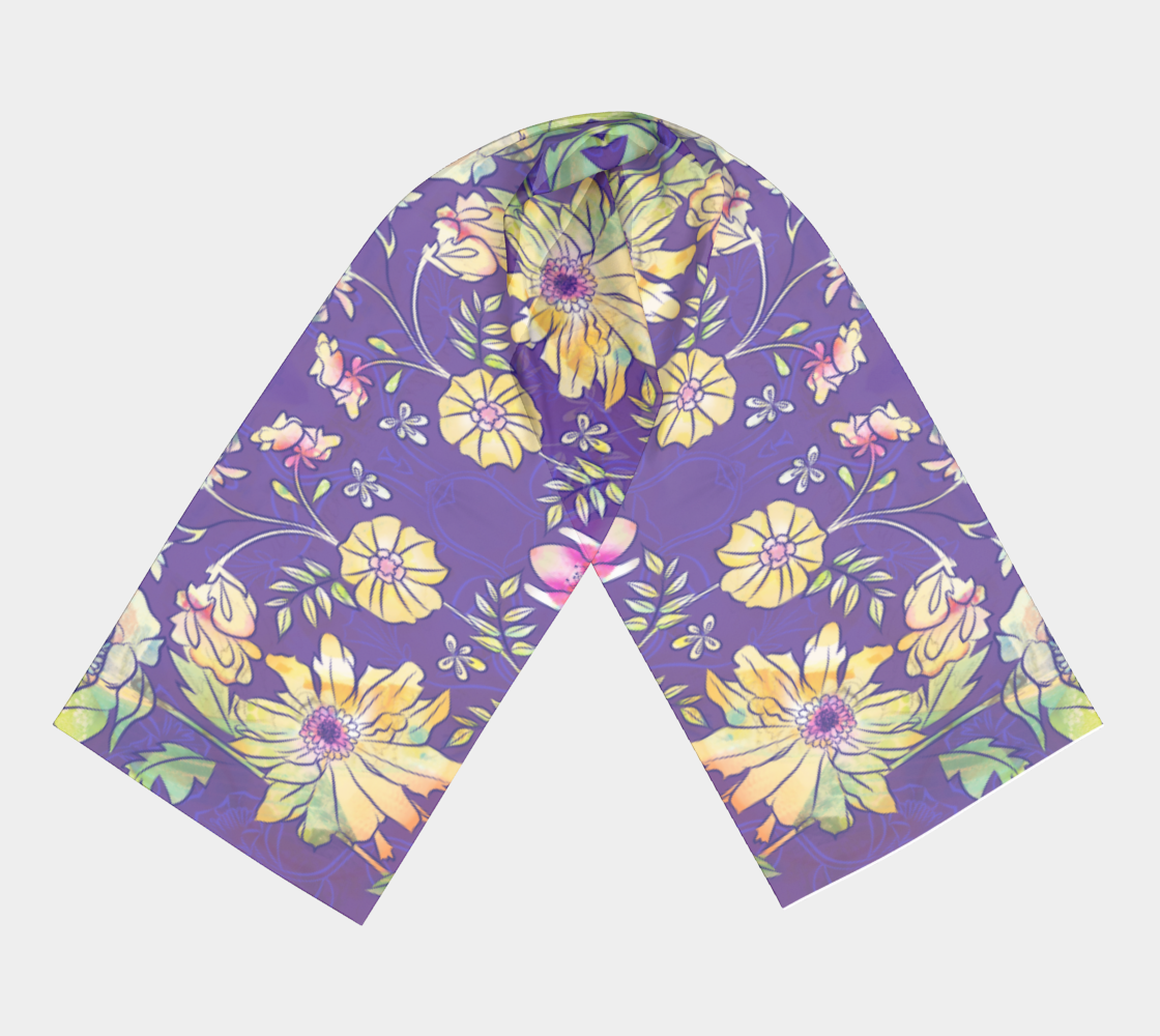 Flower Meadow (Purples) Scarf