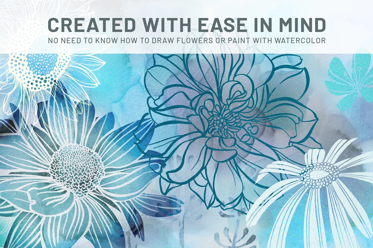 Volume 025 - Floral Procreate Stamp Brushes 2