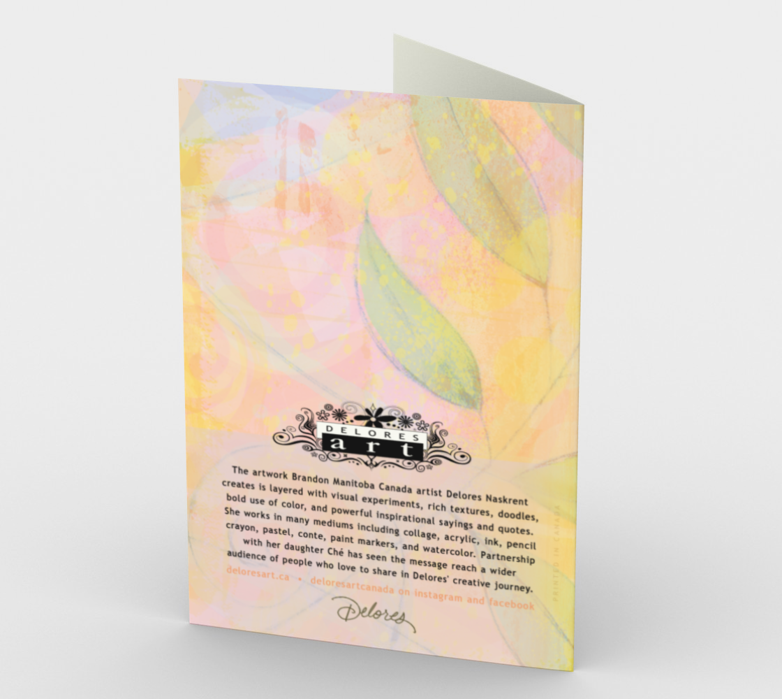1306. Grant Me Serenity v.2 Floral  Card by DeloresArt