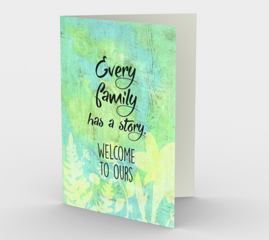 1357 Every Family Has a Story Card by Deloresart - deloresartcanada