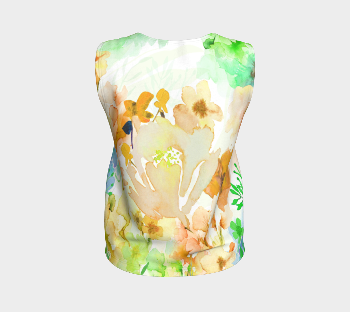 Gracious Garden Loose Tank - deloresartcanada