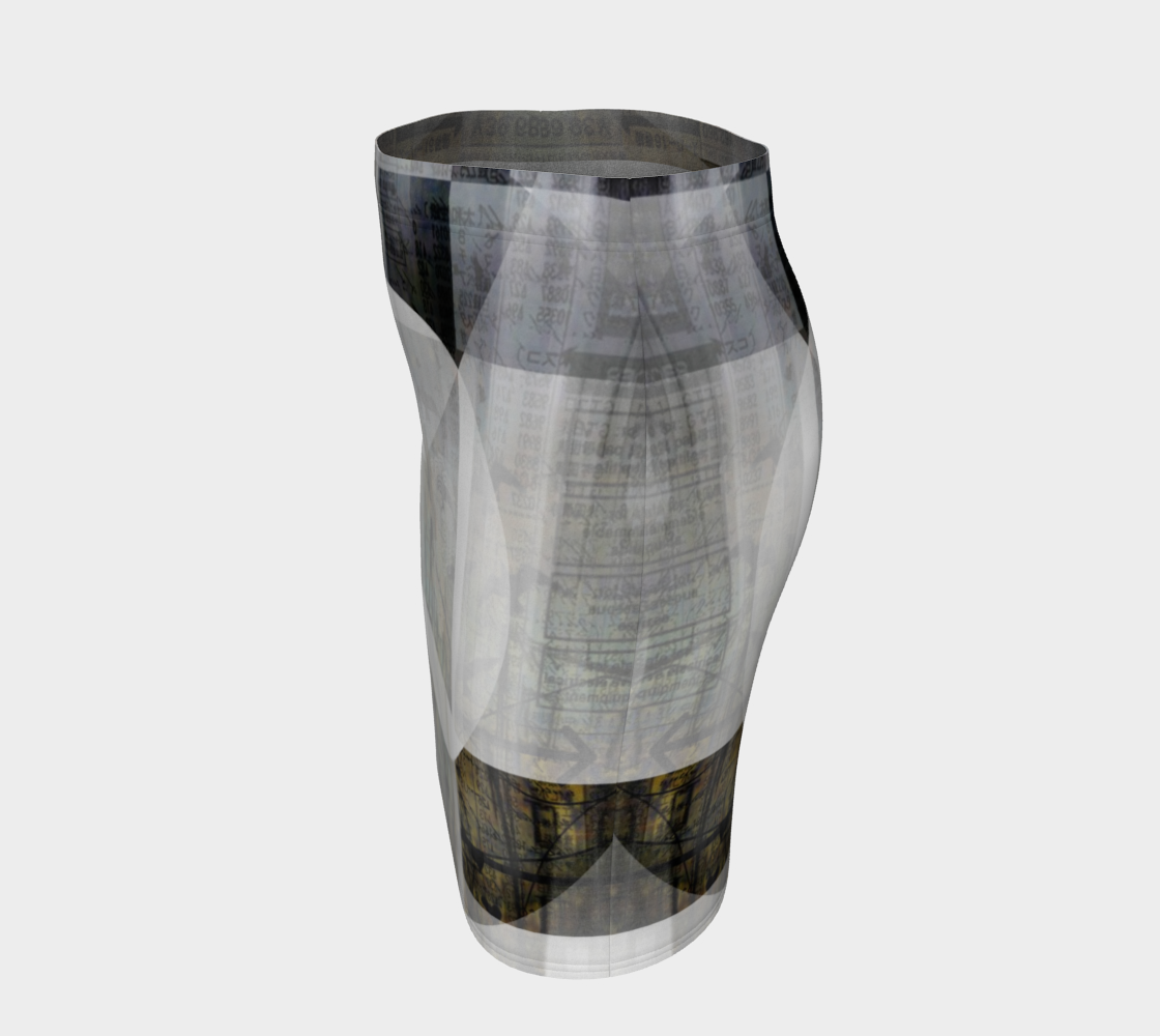 Life Is Like A Camera Fitted Skirt by Deloresart - deloresartcanada