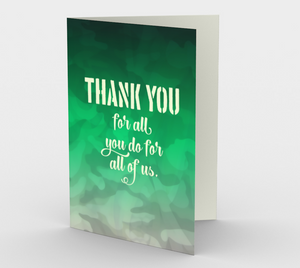 1317. Thank You Camouflage  Card by DeloresArt
