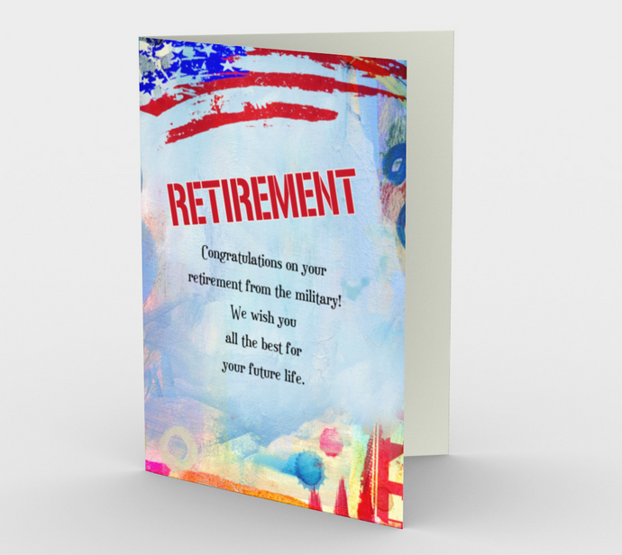 1368 Retirement/Military Card by Deloresart - deloresartcanada