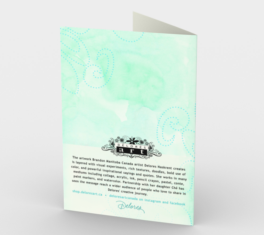1354 Safe Travels, My Friend Card by Deloresart - deloresartcanada