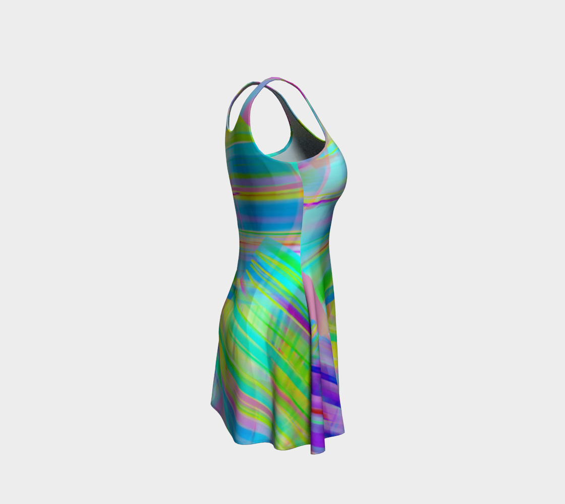 Tartan Cliffs Blues Dress by Deloresart