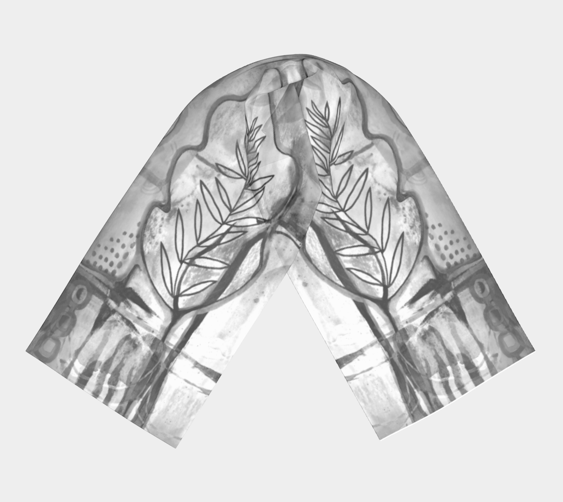 Grey Garden Scarf by Deloresart