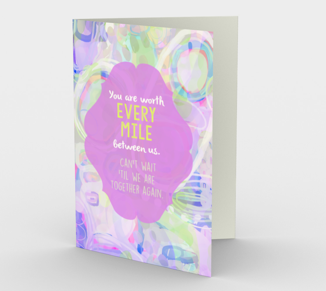 1385 Worth Every Mile Card by Deloresart - deloresartcanada