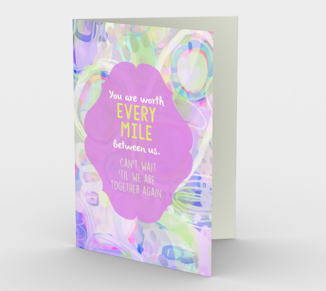 1385 Worth Every Mile Card by Deloresart - deloresartcanada