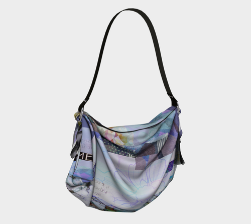 Trailing Petals Muted Purple Origami Tote by Deloresart - deloresartcanada