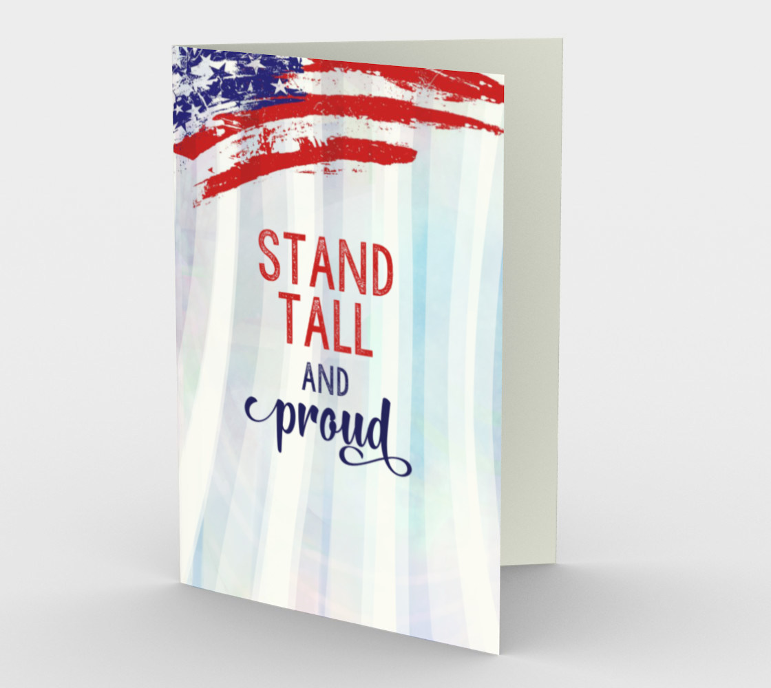 1367 Stand Tall And Proud Card by Deloresart - deloresartcanada