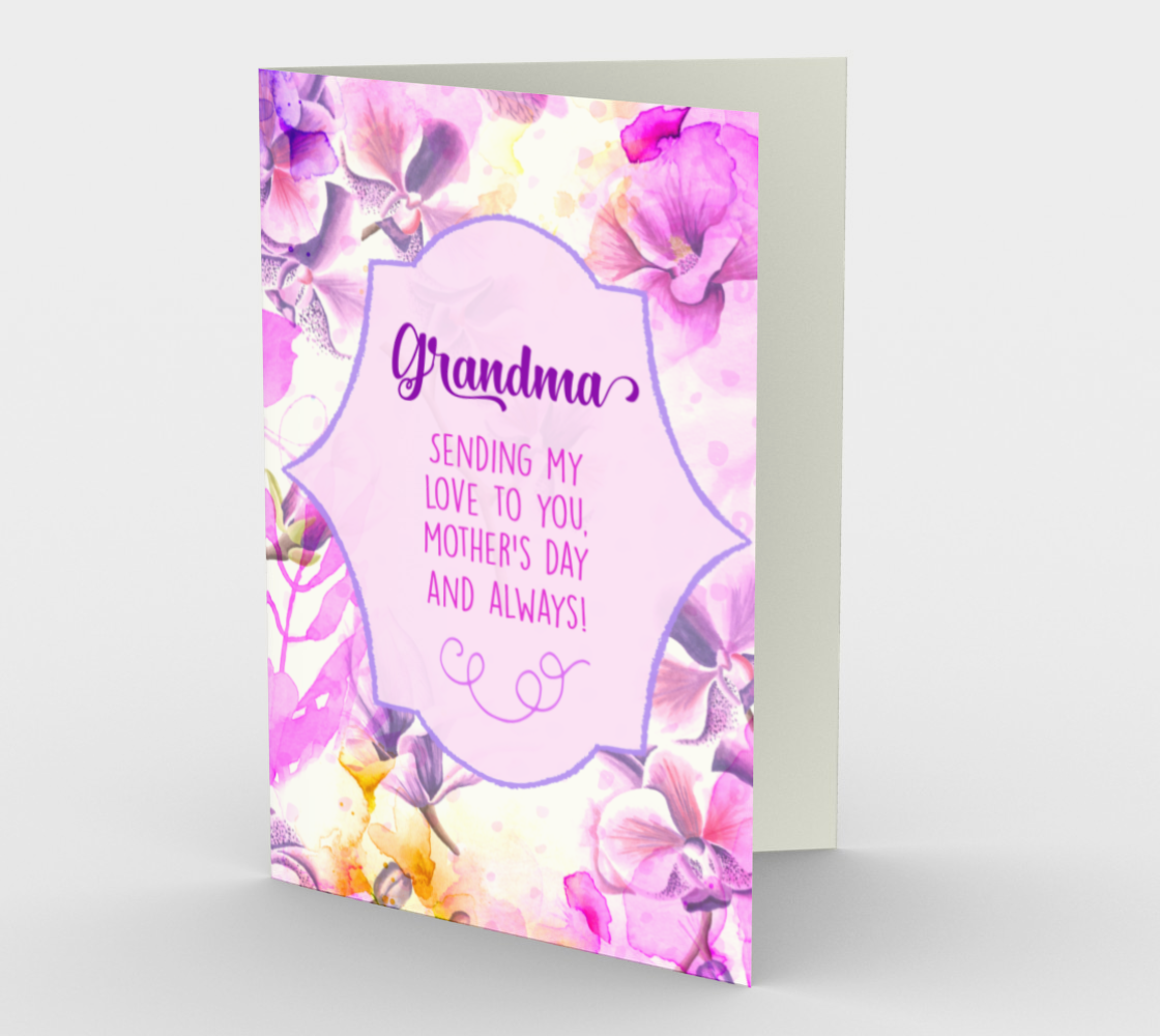1191. Grandma Sending My Love  Card by DeloresArt